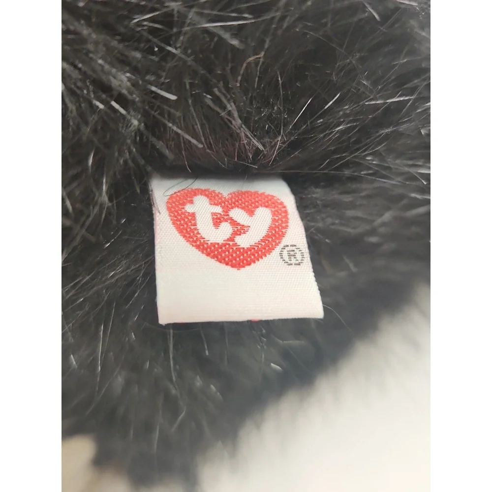Vintage Ty Classic Shadow Black Cat Plush 1999 Tuxedo 12